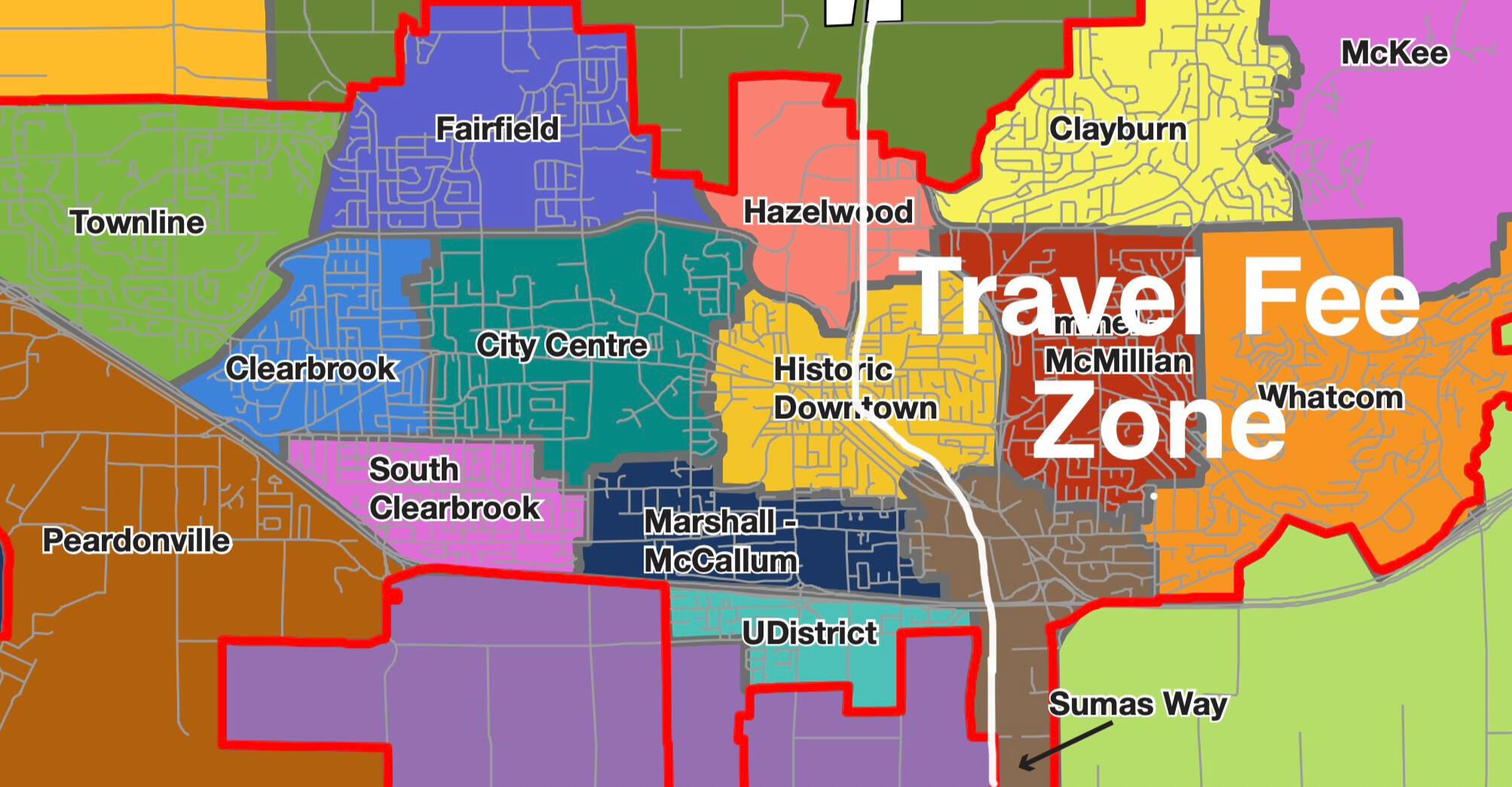 Abbotsford neighbourhood map